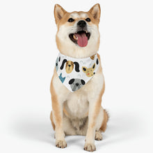 Load image into Gallery viewer, Dog Faces Bandana Collar